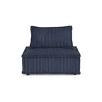 Fauteuil d'appoint modulaire moderne et discret Signature Design by Ashley Bales, bleu marine