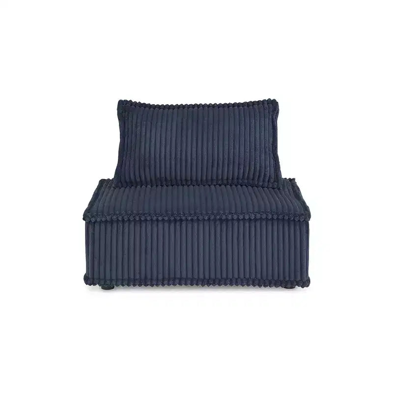 Fauteuil d'appoint modulaire moderne et discret Signature Design by Ashley Bales, bleu marine