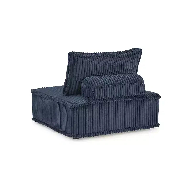 Fauteuil d'appoint modulaire moderne et discret Signature Design by Ashley Bales, bleu marine