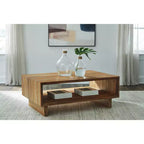 Signature Design by Ashley Dressonni - Table basse rectangulaire moderne, marron