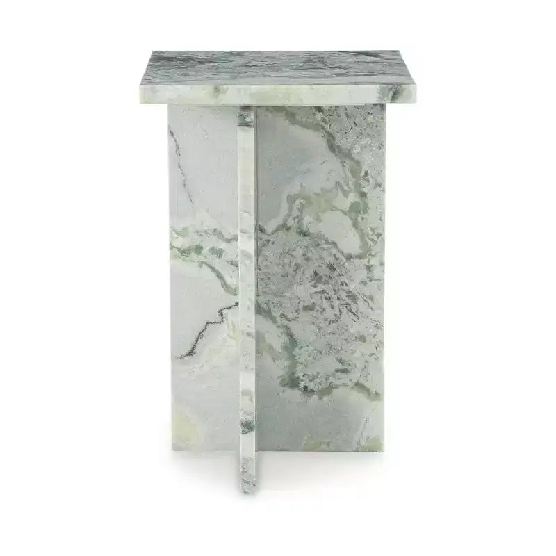 Table d'appoint en marbre blanc et vert Deaconwell de Signature Design by Ashley