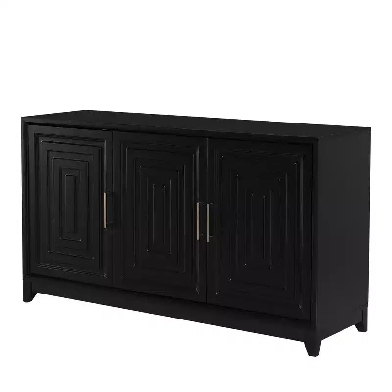 Meuble TV moderne 59W, meuble TV, centre de divertissement avec grand espace de rangement et étagères réglables pour téléviseurs jusqu'à 65 pouces - ModernLuxe