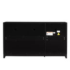 Meuble TV moderne 59W, meuble TV, centre de divertissement avec grand espace de rangement et étagères réglables pour téléviseurs jusqu'à 65 pouces - ModernLuxe