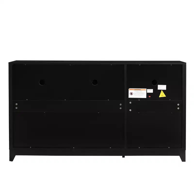 Meuble TV moderne 59W, meuble TV, centre de divertissement avec grand espace de rangement et étagères réglables pour téléviseurs jusqu'à 65 pouces - ModernLuxe