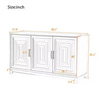 Meuble TV moderne 59W, meuble TV, centre de divertissement avec grand espace de rangement et étagères réglables pour téléviseurs jusqu'à 65 pouces - ModernLuxe