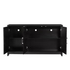 Meuble TV moderne 59W, meuble TV, centre de divertissement avec grand espace de rangement et étagères réglables pour téléviseurs jusqu'à 65 pouces - ModernLuxe