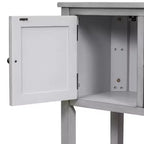 Console vintage Whisen avec quatre petits tiroirs et une étagère inférieure pour les salons, les entrées et les cuisines