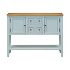 Console vintage Whisen avec quatre petits tiroirs et une étagère inférieure pour les salons, les entrées et les cuisines