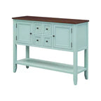 Console vintage Whisen avec quatre petits tiroirs et une étagère inférieure pour les salons, les entrées et les cuisines