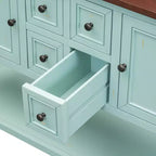 Console vintage Whisen avec quatre petits tiroirs et une étagère inférieure pour les salons, les entrées et les cuisines