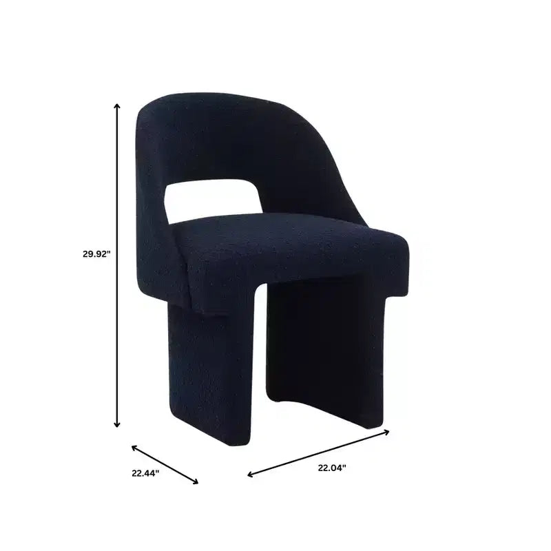 LeisureMod Quell - Ensemble de 2 fauteuils d'appoint modernes en boucle - Sièges élégants et confortables avec dossiers incurvés pour salon, chambre ou lounge