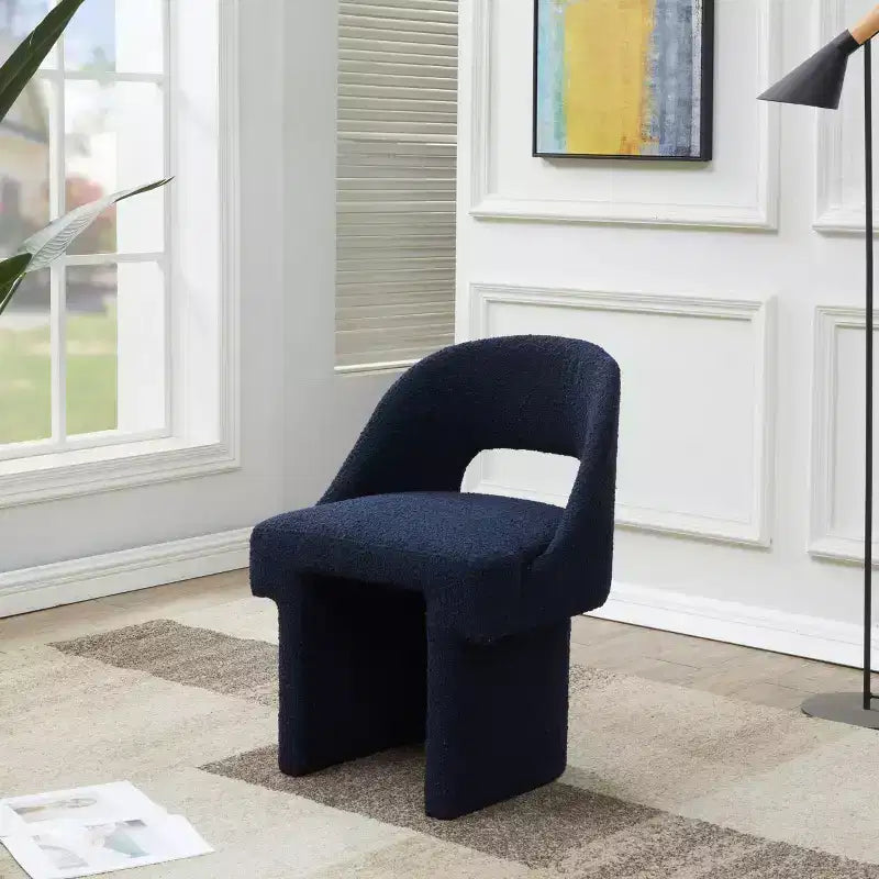 LeisureMod Quell - Ensemble de 2 fauteuils d'appoint modernes en boucle - Sièges élégants et confortables avec dossiers incurvés pour salon, chambre ou lounge