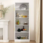 Famapy 5-Shelf Kitchen Cabinet Pantry Cabinet 4-Door Adjustable Shelves