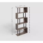 Étagères et bibliothèques industrielles rustiques de 168 cm à 6 niveaux avec rangement ouvert - Tree City