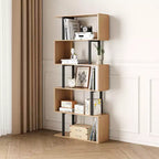 Étagères et bibliothèques industrielles rustiques de 168 cm à 6 niveaux avec rangement ouvert - Tree City