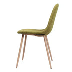Chaises de salle à manger GDFStudio Amnesty Mid Century avec cadre en fer rembourré (lot de 2)