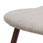 Chaises de salle à manger GDFStudio Amnesty Mid Century avec cadre en fer rembourré (lot de 2)