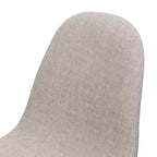 Chaises de salle à manger GDFStudio Amnesty Mid Century avec cadre en fer rembourré (lot de 2)