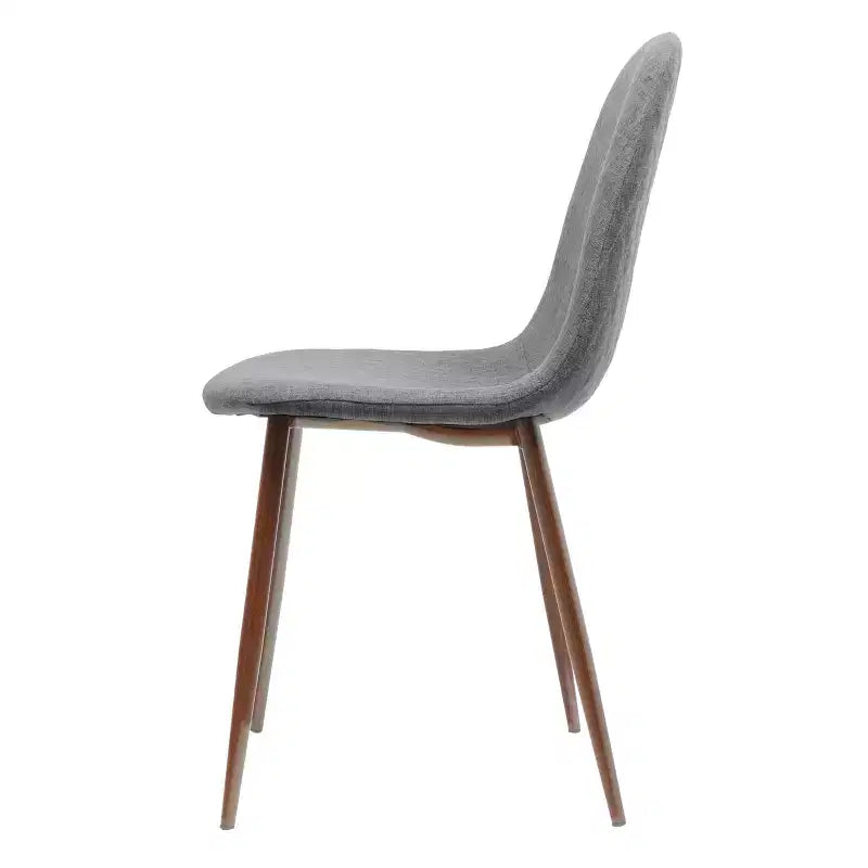 Chaises de salle à manger GDFStudio Amnesty Mid Century avec cadre en fer rembourré (lot de 2)