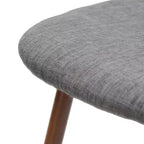 Chaises de salle à manger GDFStudio Amnesty Mid Century avec cadre en fer rembourré (lot de 2)