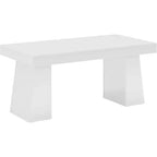 Bureau de direction Lantine de 140 cm avec double piètement trapèze