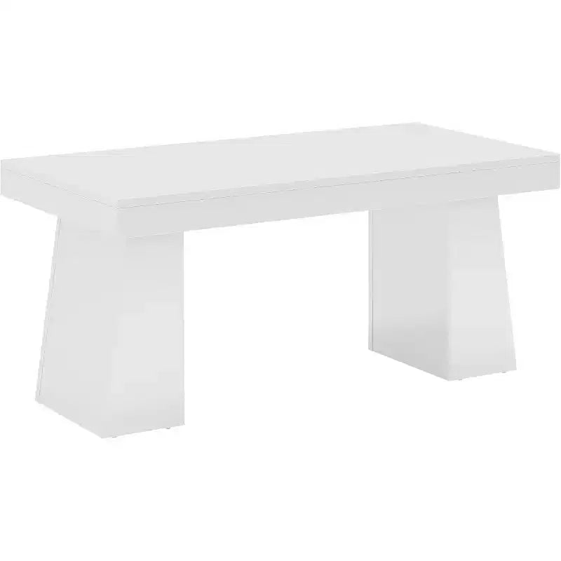 Bureau de direction Lantine de 140 cm avec double piètement trapèze
