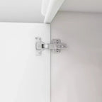 Armoire Keloyid en bois blanc de 80 cm avec 2 tiroirs et 1 étagère