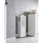 Kings Brand Furniture  Crane Free-Standing Bathroom Storage Cabinet Organizer Unit with 2 Doors, White