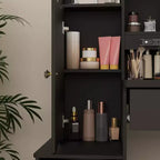 Hitow Coiffeuse avec tabouret et miroir, 3 couleurs tactiles