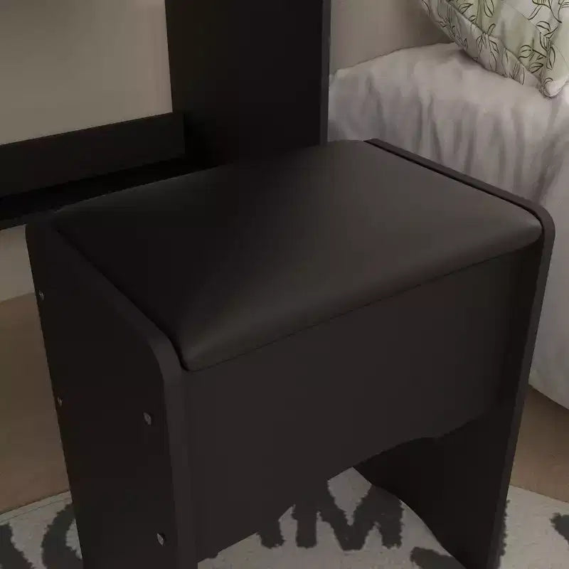 Hitow Coiffeuse avec tabouret et miroir, 3 couleurs tactiles