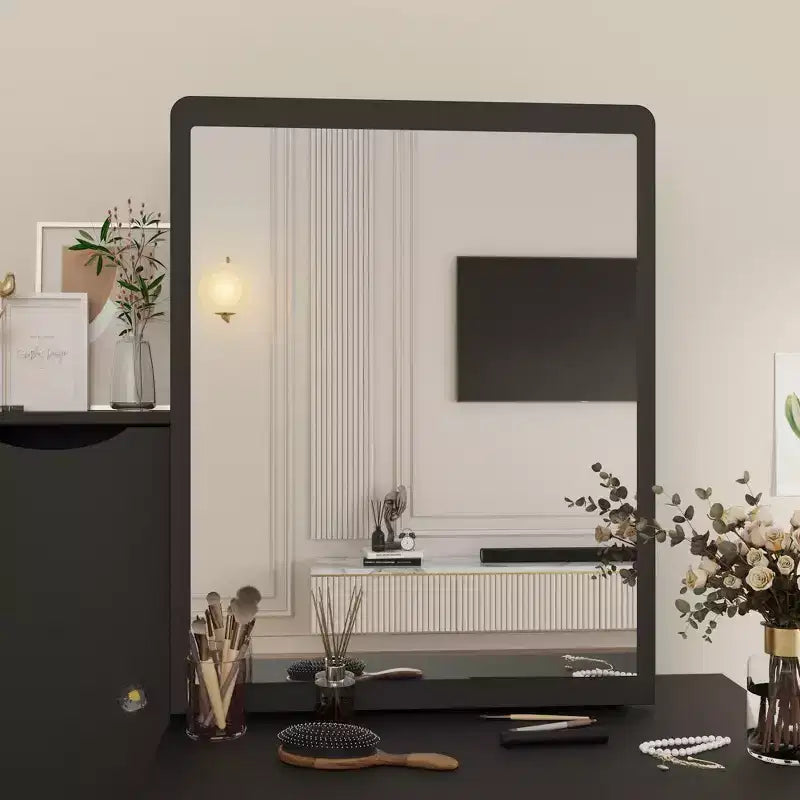 Hitow Coiffeuse avec tabouret et miroir, 3 couleurs tactiles