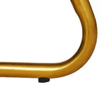 VECELO Fauteuil d'appoint en Velours Moderne avec Base en Métal Doré et Dossier Rembourré Blanc