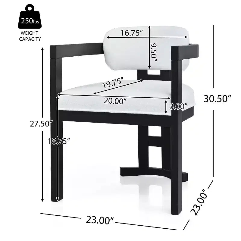 Christopher Knight Home Luna Chaises de salle à manger modernes rembourrées en bois de bouleau (Lot de 2)