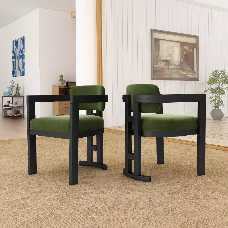 Christopher Knight Home Luna Chaises de salle à manger modernes rembourrées en bois de bouleau (Lot de 2)