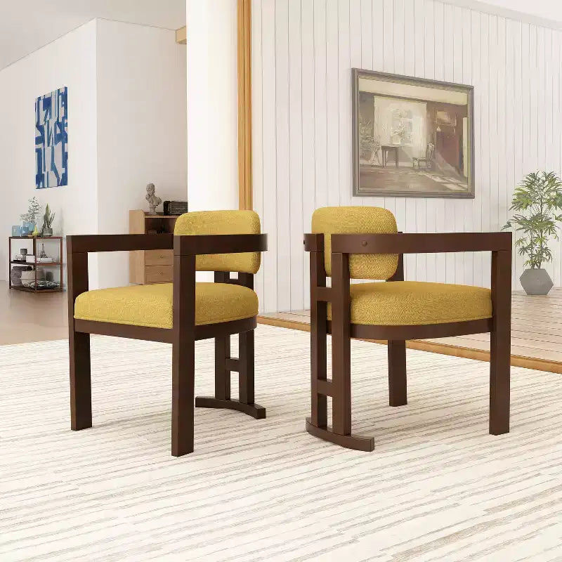 Christopher Knight Home Luna Chaises de salle à manger modernes rembourrées en bois de bouleau (Lot de 2)