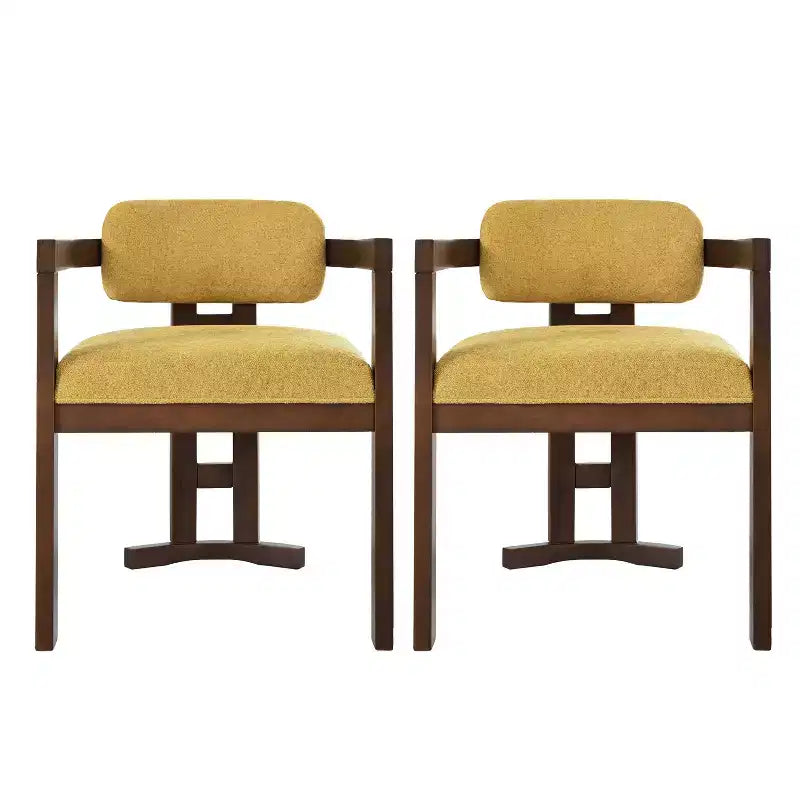 Christopher Knight Home Luna Chaises de salle à manger modernes rembourrées en bois de bouleau (Lot de 2)