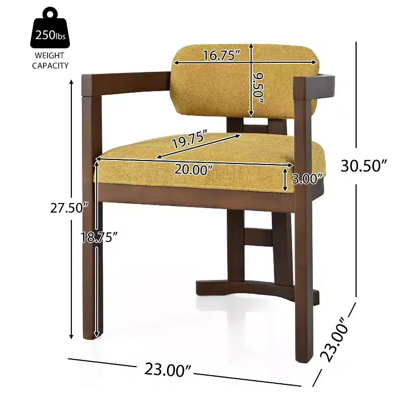 Christopher Knight Home Luna Chaises de salle à manger modernes rembourrées en bois de bouleau (Lot de 2)