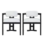 Christopher Knight Home Luna Chaises de salle à manger modernes rembourrées en bois de bouleau (Lot de 2)