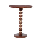 Christopher Knight Home Vesper - Table d'appoint ronde en bois de manguier, Noyer