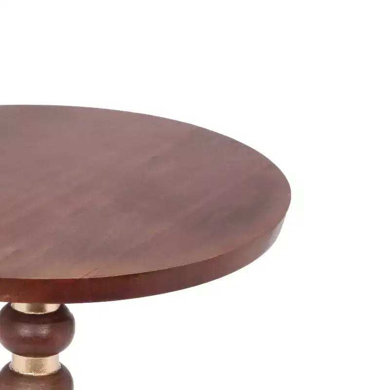 Christopher Knight Home Vesper - Table d'appoint ronde en bois de manguier, Noyer