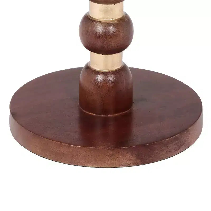 Christopher Knight Home Vesper - Table d'appoint ronde en bois de manguier, Noyer