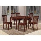 Kings Brand Furniture - Chaises d'appoint de salle à manger Kurmer en bois massif, lot de 2, Cappuccino