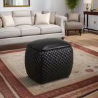 AndMakers Ottoman rectangulaire en similicuir