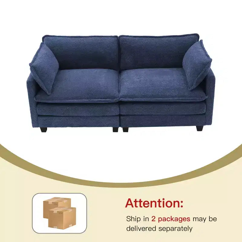 HYLEORY Canapé Causeuse 76,8 pour Salon, Canapé Rond Moderne 2 Places en Velours pour Chambre Bureau
