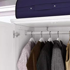 Armoire Famapy avec Miroir 3 Portes 5 Tiroirs Style Classique