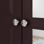 Armoire Famapy avec Miroir 3 Portes 5 Tiroirs Style Classique