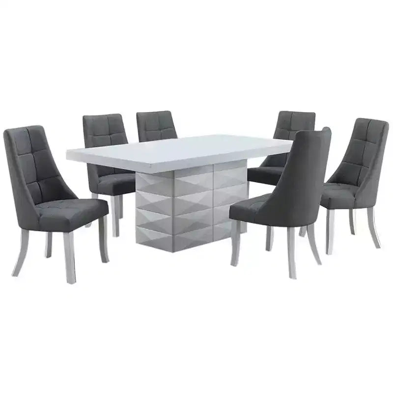 Kings Brand Furniture Chaises d'appoint de salle à manger/coin repas en vinyle Milan, lot de 2.