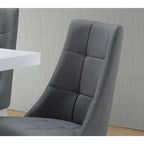 Kings Brand Furniture Chaises d'appoint de salle à manger/coin repas en vinyle Milan, lot de 2.