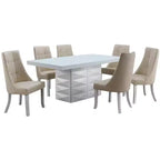 Kings Brand Furniture Chaises d'appoint de salle à manger/coin repas en vinyle Milan, lot de 2.