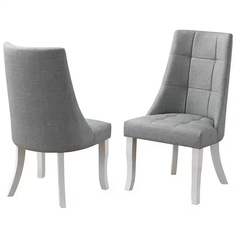 Kings Brand Furniture Chaises d'appoint de salle à manger/coin repas en vinyle Milan, lot de 2.